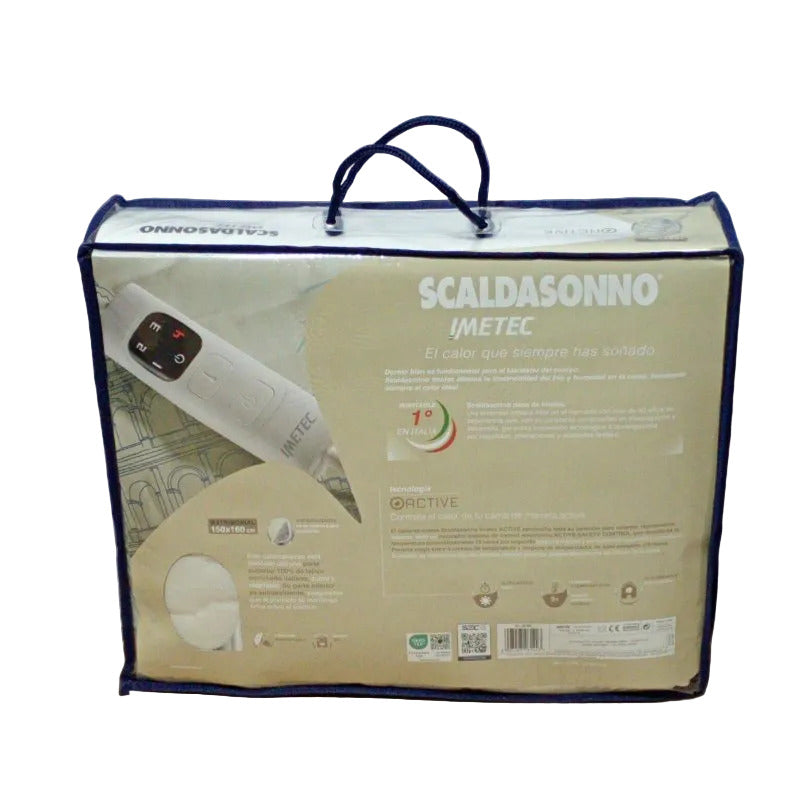Calientacama Imetec Scaldasonno Beige 150x160 cm, 2 Plazas