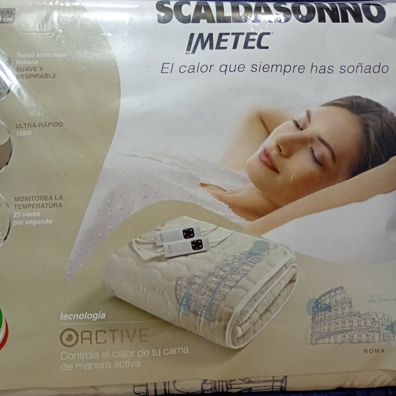 Calientacama Imetec Scaldasonno Beige 150x160 cm, 2 Plazas
