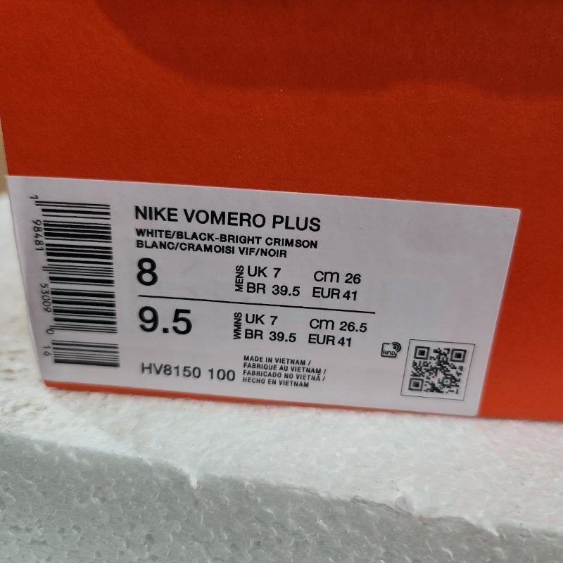 Zapatillas Running Nike Vomero Plus Blanco 26 cm / EUR 41 Masculino