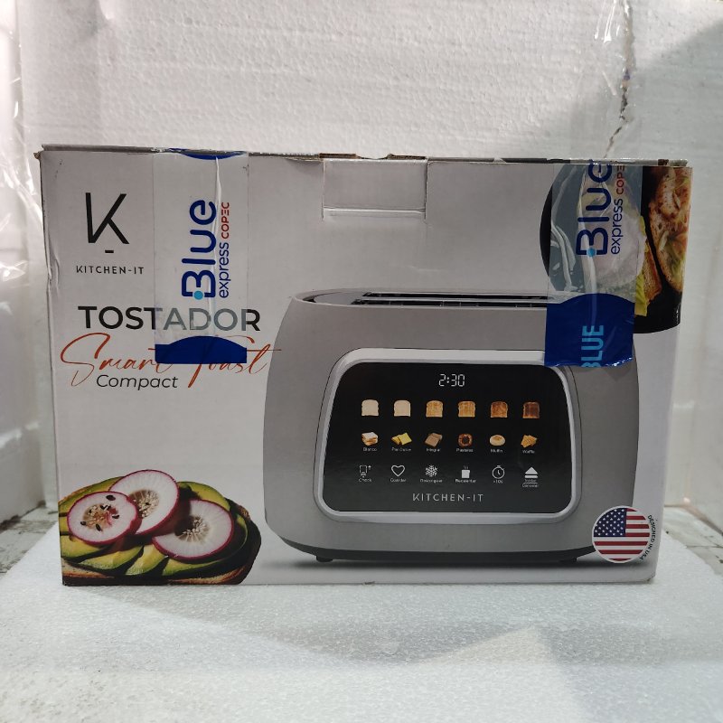 Tostador Eléctrico Automático Kitchen-IT Color Crema