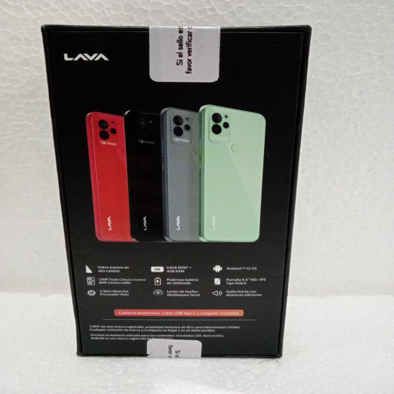 Smartphone Blaze Lava LZX407 Negro 64GB ROM 4GB RAM 4G