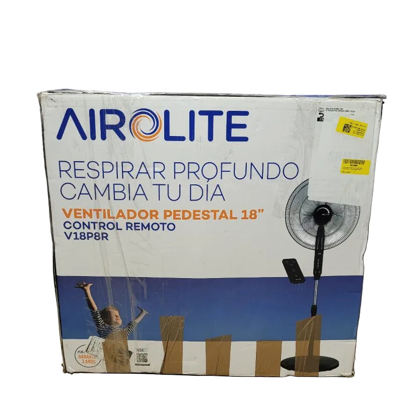 Ventilador Pedestal 18 AIROLITE V18P8R, Negro
