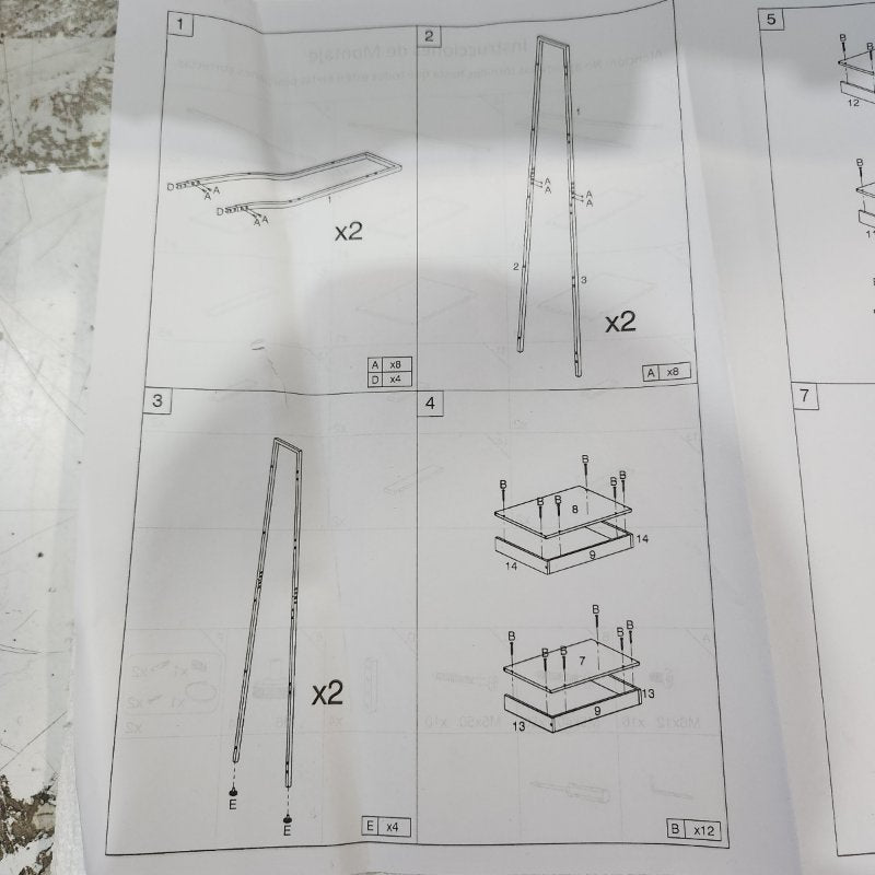 Estante Repisa 5 Niveles 152x51x35 cm Marrón Rústico