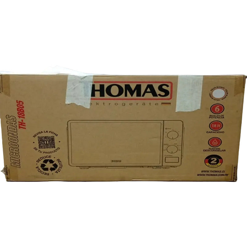 Microondas Thomas TH-18B05 Blanco 18 Litros