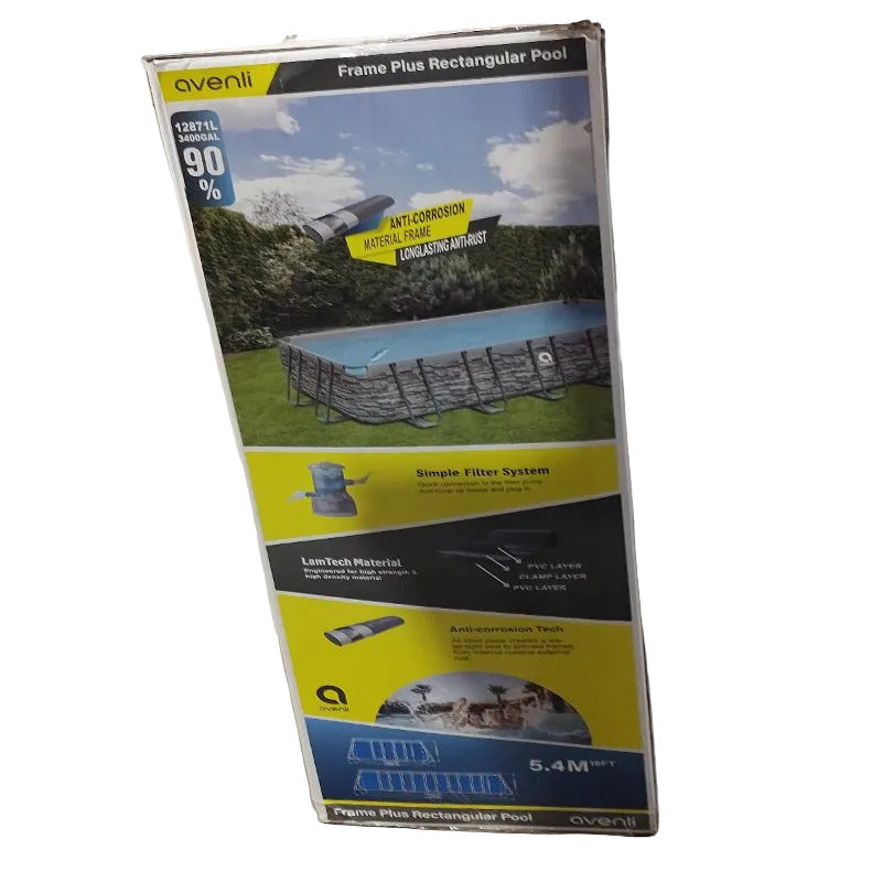 Piscina Rectangular Familiar Avenli MX122CM 5.4MX2.5MX1.22M 12870L