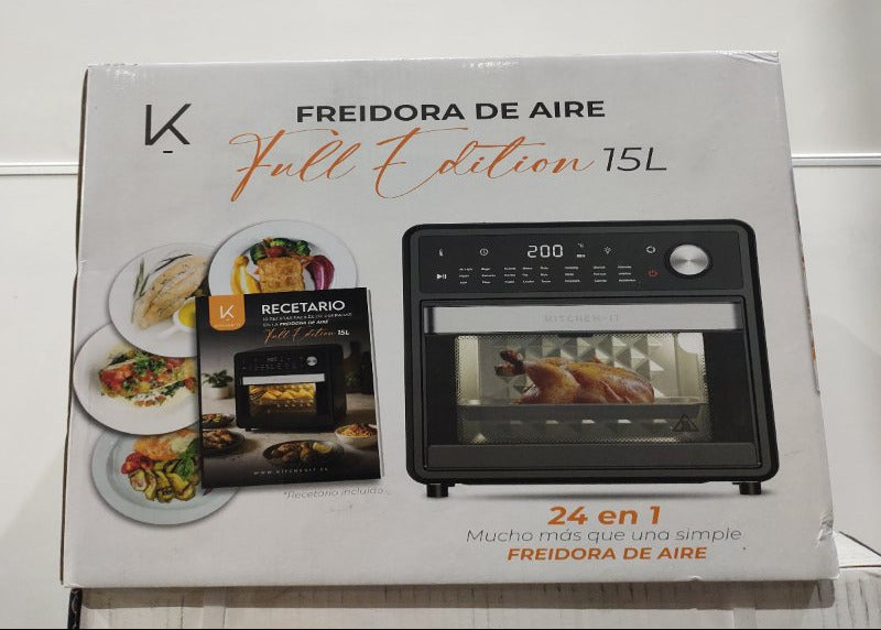 Freidora de Aire Kitchen-It Full Edition 15 Litros, Negro