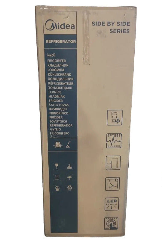 Refrigerador Midea MDRS619FGE50 Inox 460 Litros