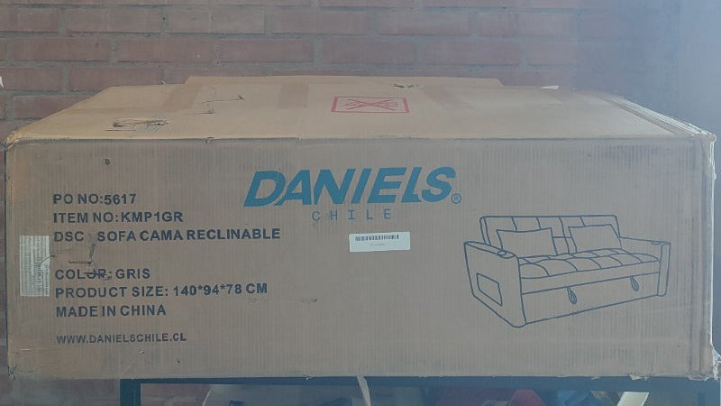 Sofá Cama Reclinable Daniels KMP1GR Gris