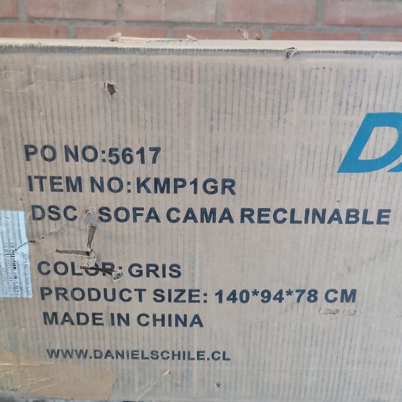 Sofá Cama Reclinable Daniels KMP1GR Gris