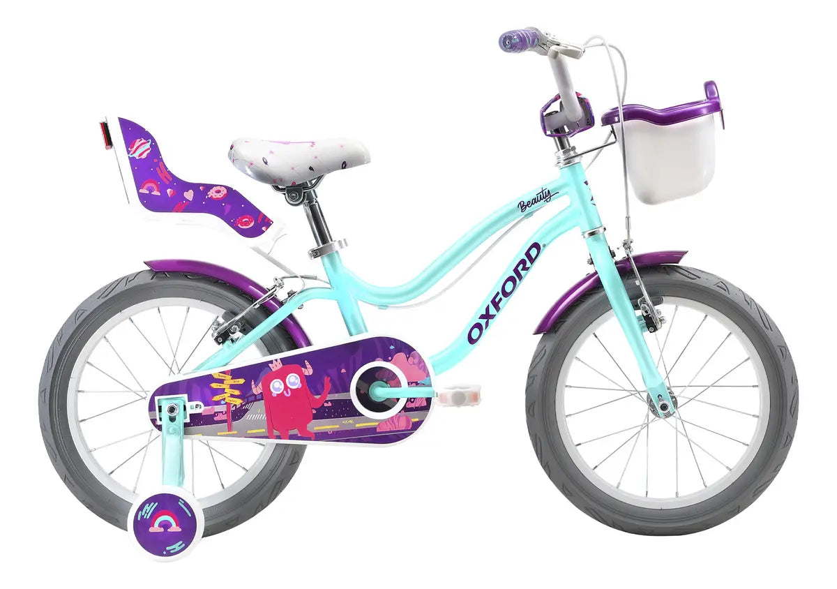 Bicicleta Infantil Beauty Aro 16 1 Velocidad Oxford, Verde