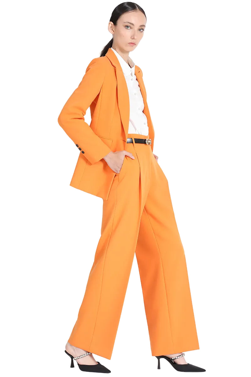 Traje Formal Blazer Pantalón Esprit Naranjo 40 2 Pieza Femenino