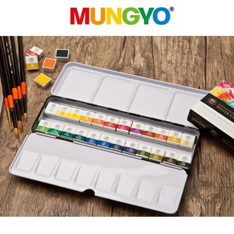 Set 24 Acuarelas Mungyo Professional