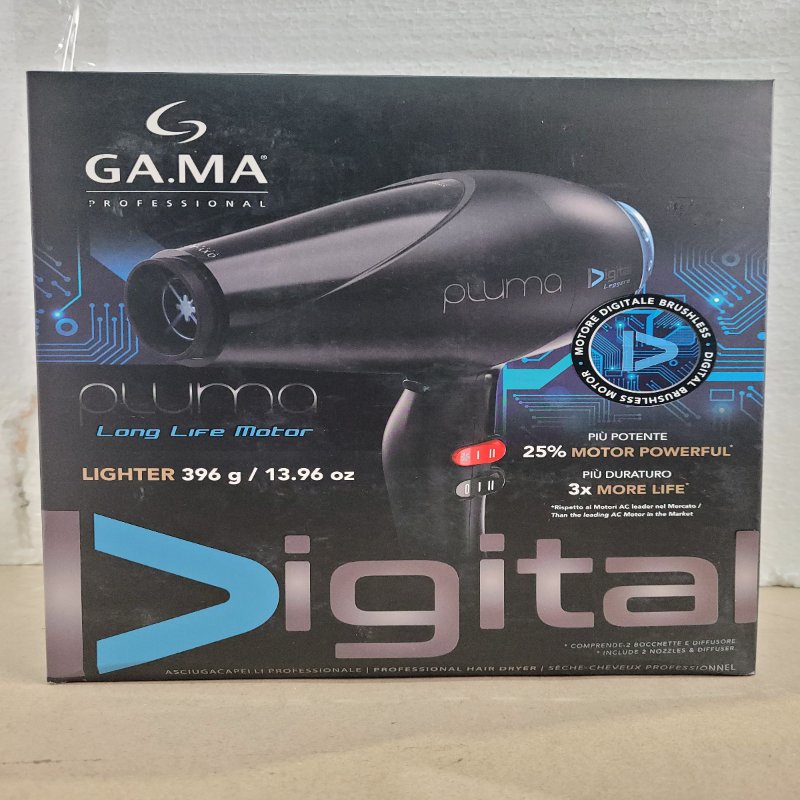 Secador de pelo Gama Pluma Compact Digital 2400W Negro