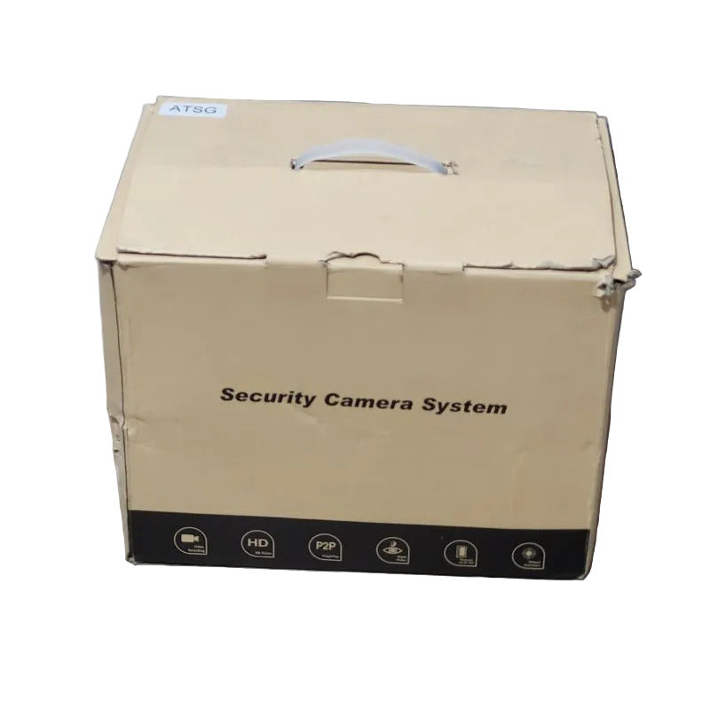 Kit de Cámaras de Seguridad ATSG CCTV POE 3022 3MP NVR 500GB