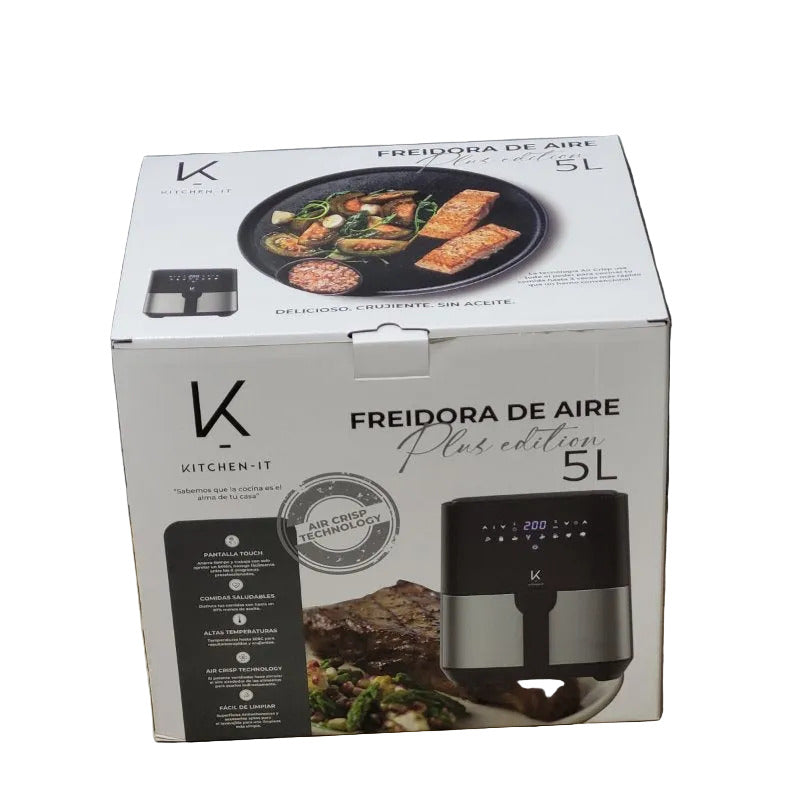 Freidora de Aire Kitchen-IT Plus Edition 5 Litros, Negro