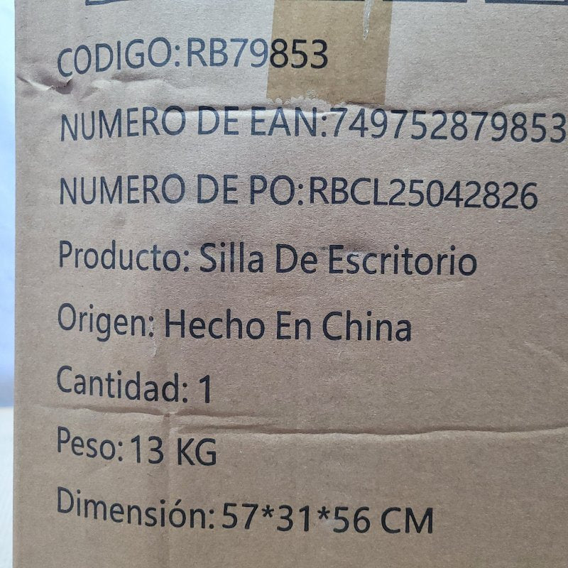 Silla de Escritorio Vidita RBCL25042826 Blanco con Negro