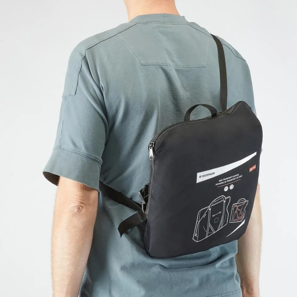 Funda de Transporte para Bicicleta con Bolsillo y Cremallera, Decathlon