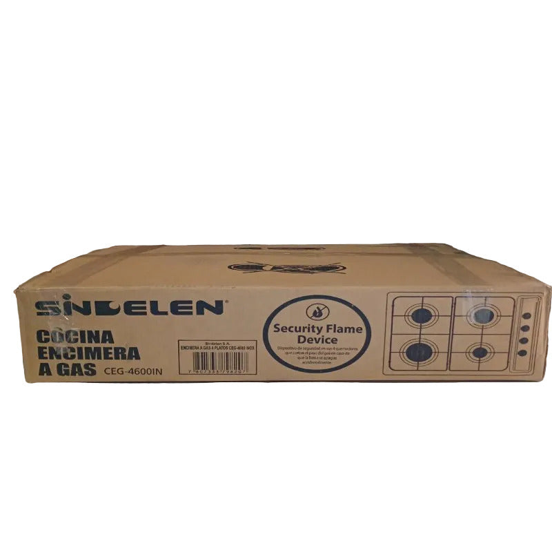 Encimera a Gas Sindelen CEG-4600IN Inoxidable 4 Platos