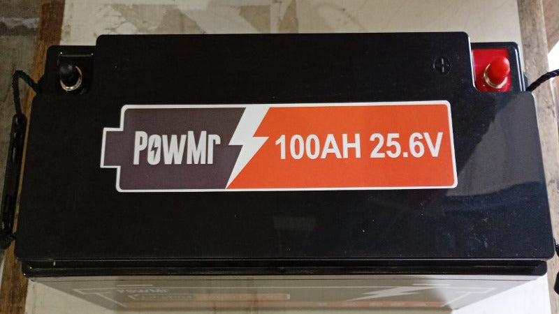 Batería Litio LiFePO4 24V 100Ah - PowMR POW-100AH con BMS Integrado