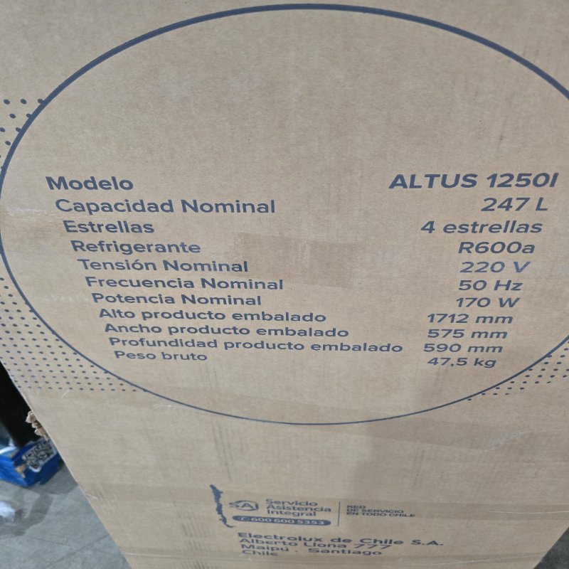 Refrigerador Mabe Altus 1250I 247 Litros