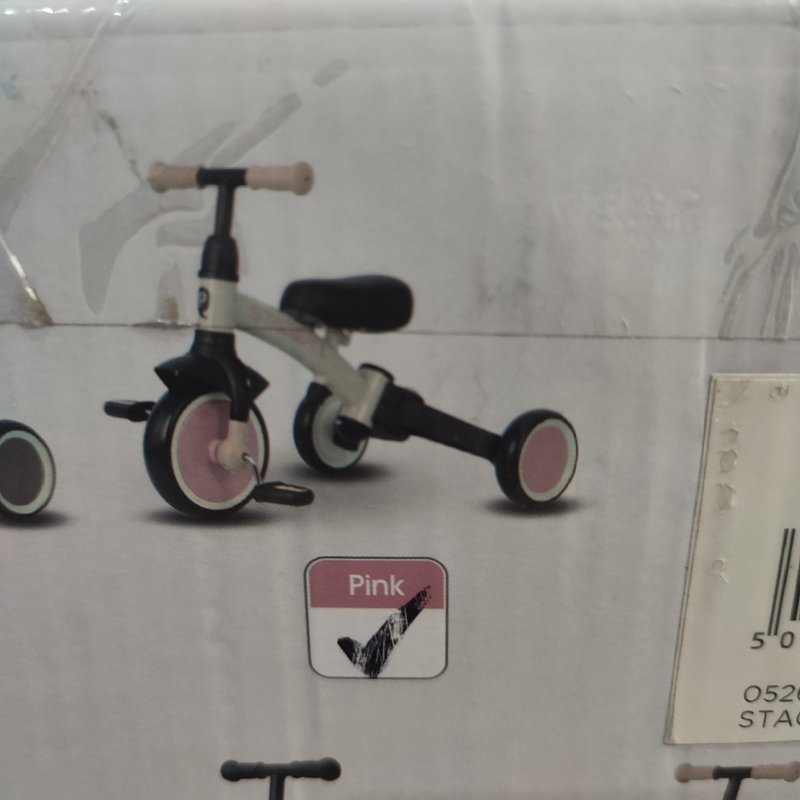 Triciclo QPlay Stager 3 en 1 Rosado