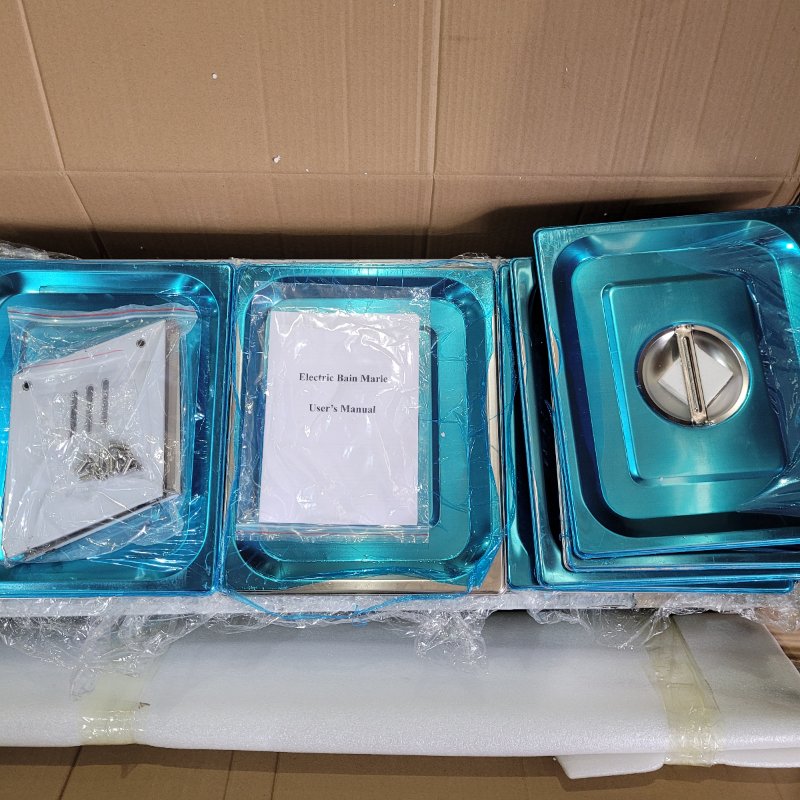 Salad Bar Sobremesa 6 Depósitos Ventus SZB-6 Acero Inoxidable 1500W