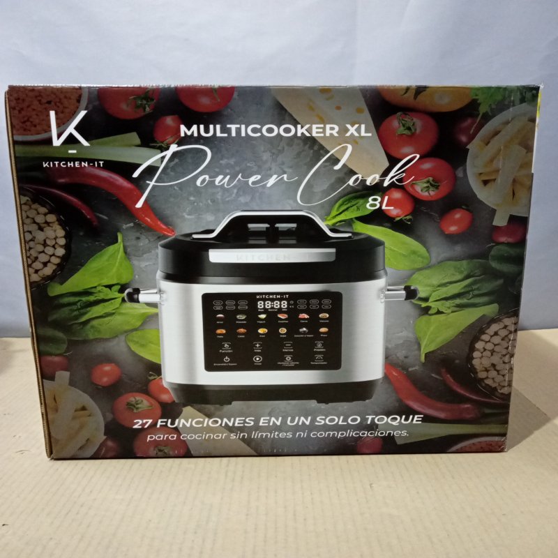 Multicooker XL Kitchen-It Power Cook 8 Litros