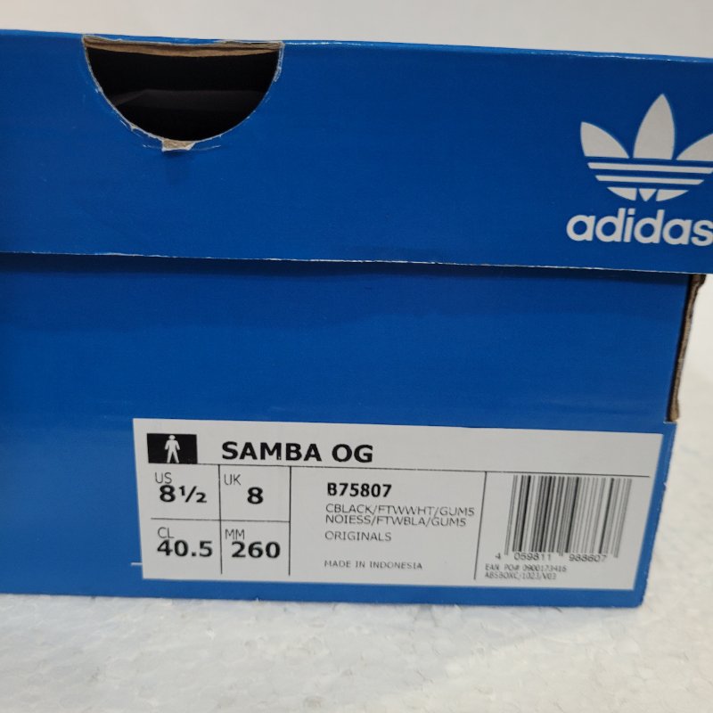 Zapatilla Adidas Samba OG Negro CL 40.5 Masculino