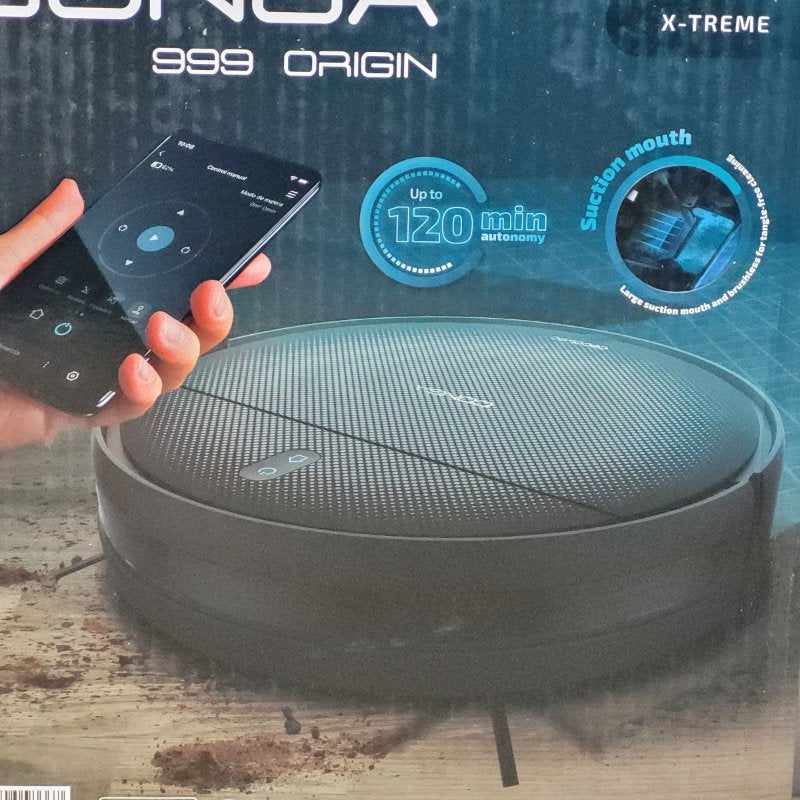Aspiradora Robot Cecotec Conga 999 Origin X-Treme, Negro