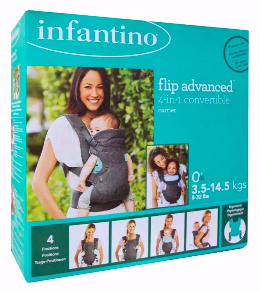 Porta Bebe 4 In 1 Infantino Flip Gris
