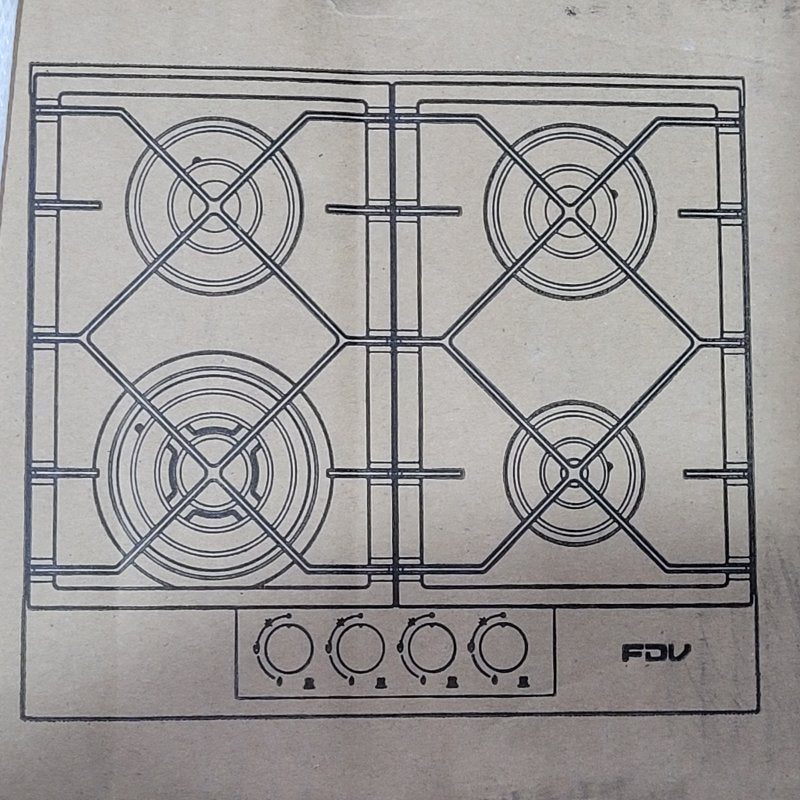 Encimera a Gas 4 Quemadores FDV Signature 60 cm