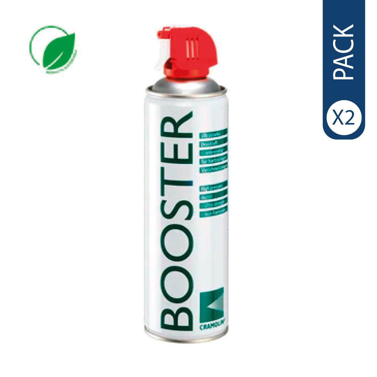 Pack de 2 aerosol removedor de polvo cramolin booster 500cc
