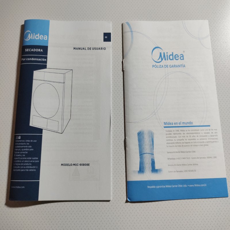 Secadora de ropa por condensación Midea MSC-90B08E 9 kg