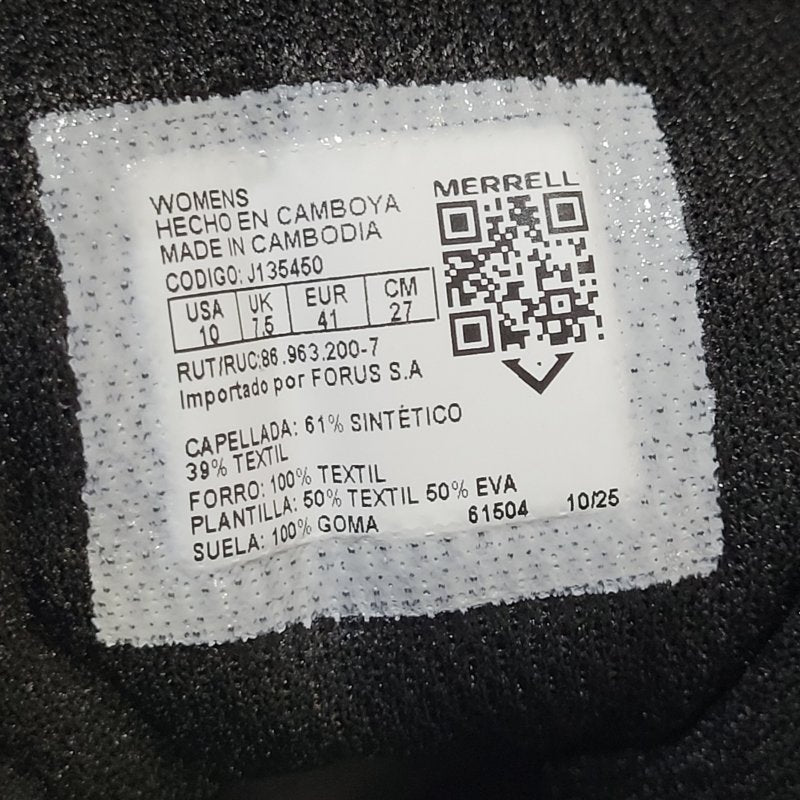 Botas de Senderismo Merrell Hiike Accentor 3 Sport Mid GTX Negras