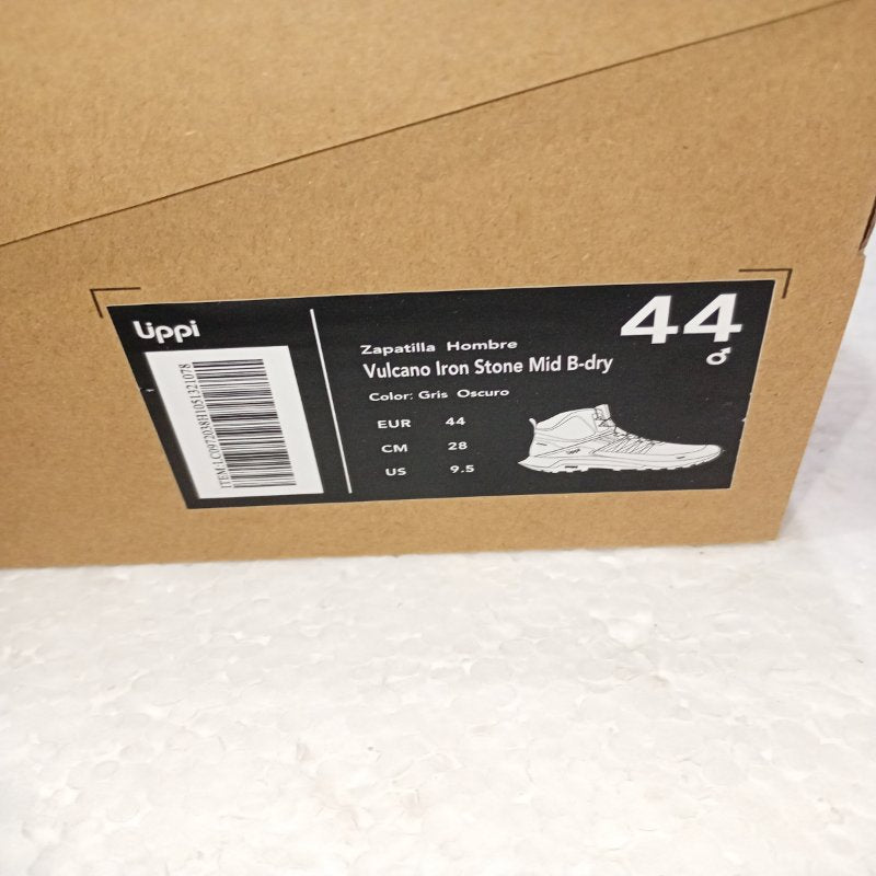 Zapatilla Hombre Lippi Vulcano Iron Stone Mid BDRY Gris Oscuro