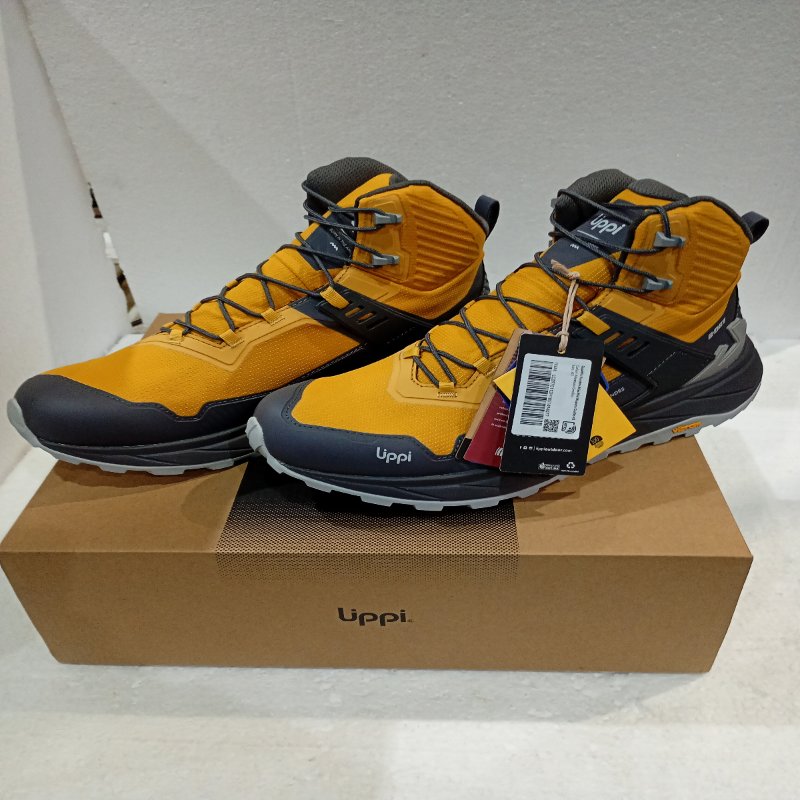 Zapatilla Hombre Lippi Atlas Mid Mostaza Grafito