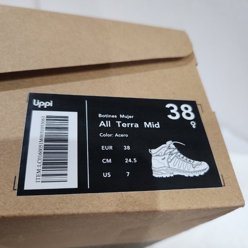 Botines Lippi All Terra Mid – Acero, EUR 38 / 24,5 cm, Femenino