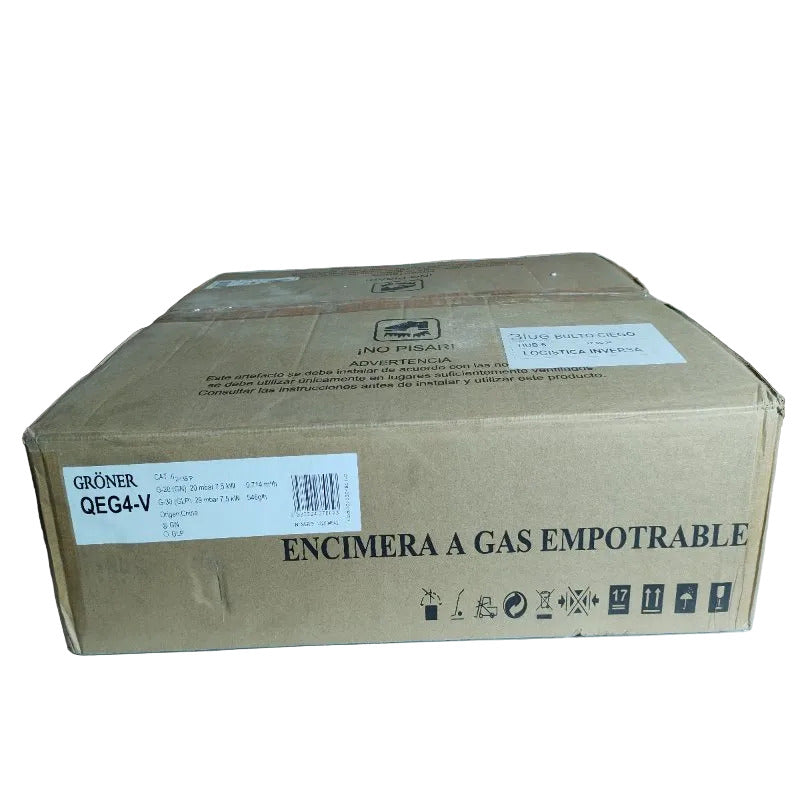 Encimera a Gas Groner QEG4-V 4 Quemadores