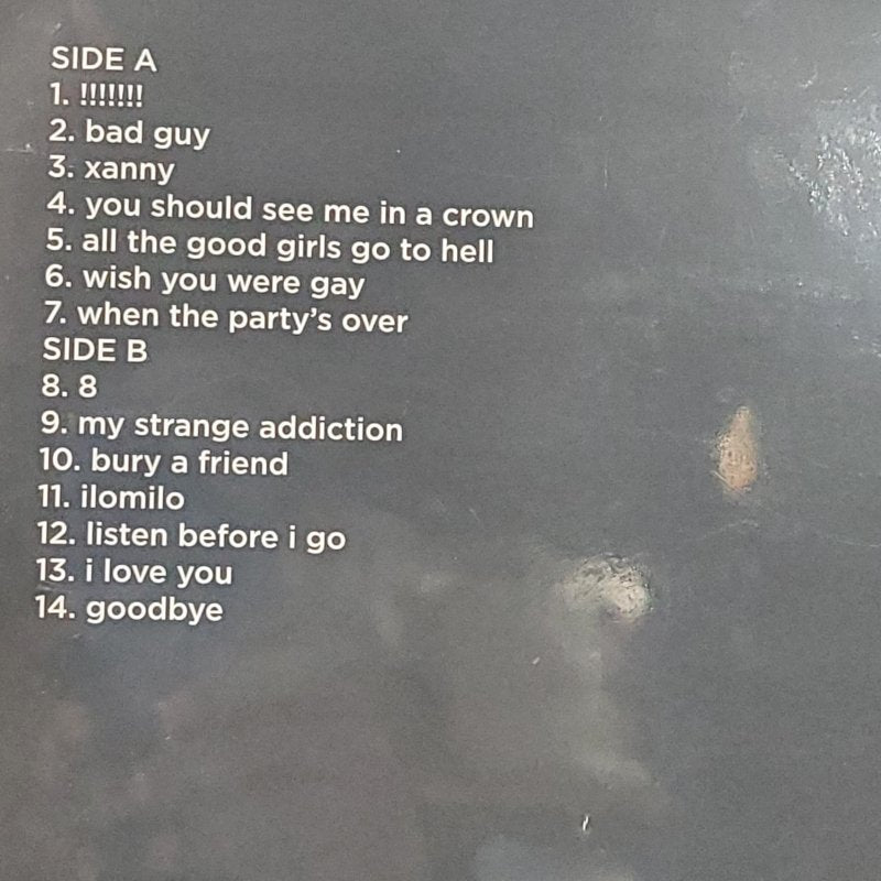 Disco de Vinilo Billie Eilish Darkroom