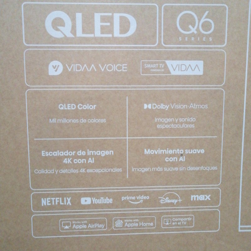 Smart TV QLED Hisense 50Q6QV 50 Pulgadas