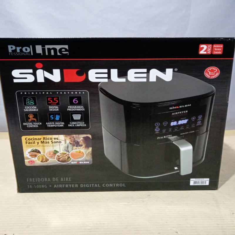 Freidora de Aire Sindelen FA-500 NG 5.5 Litros