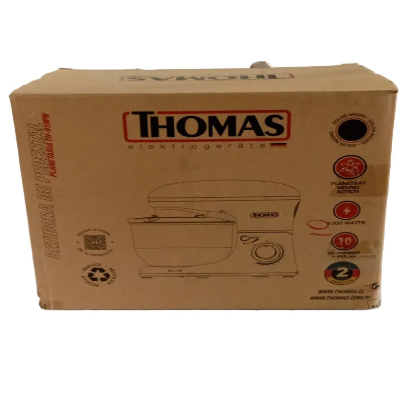 Batidora de Pedestal Thomas Planetaria TH-910PN Negro 1300W