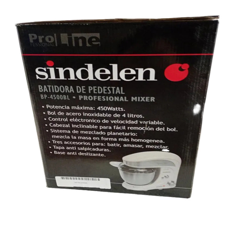 Batidora de Pedestal Sindelen BP-4500BL, 4 Litros