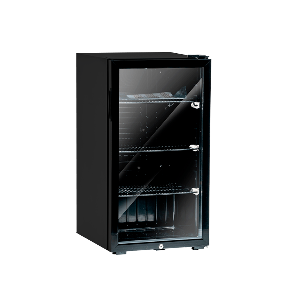 Vitrina Vertical Gelator RURG-100G 100 Litros, Negro