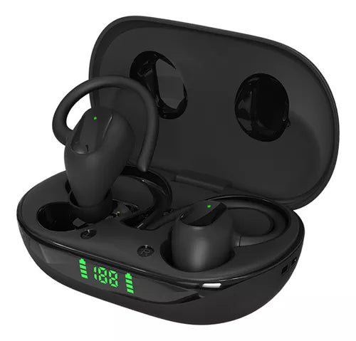 Auriculares Gamer Inalámbricos Generico X10 Pro Con Luz Led Negro