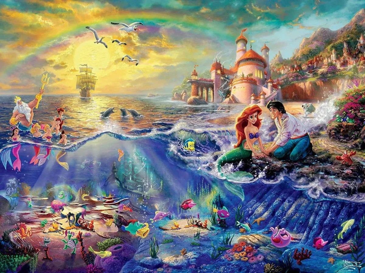 Rompecabezas 750 Pza Thomas Kinkade Disney La Sirenita