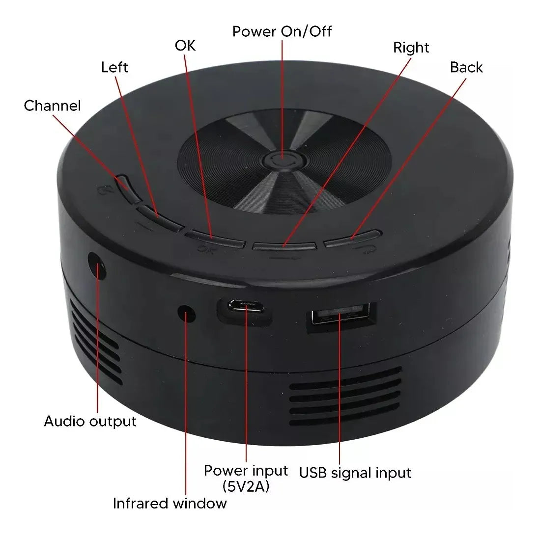 Mini Led Projector Mini Time To Enjoy Negro