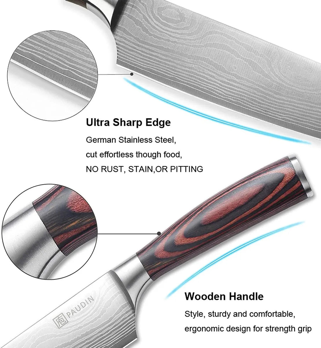 Cuchillo De Chef Paudin 8 Pu