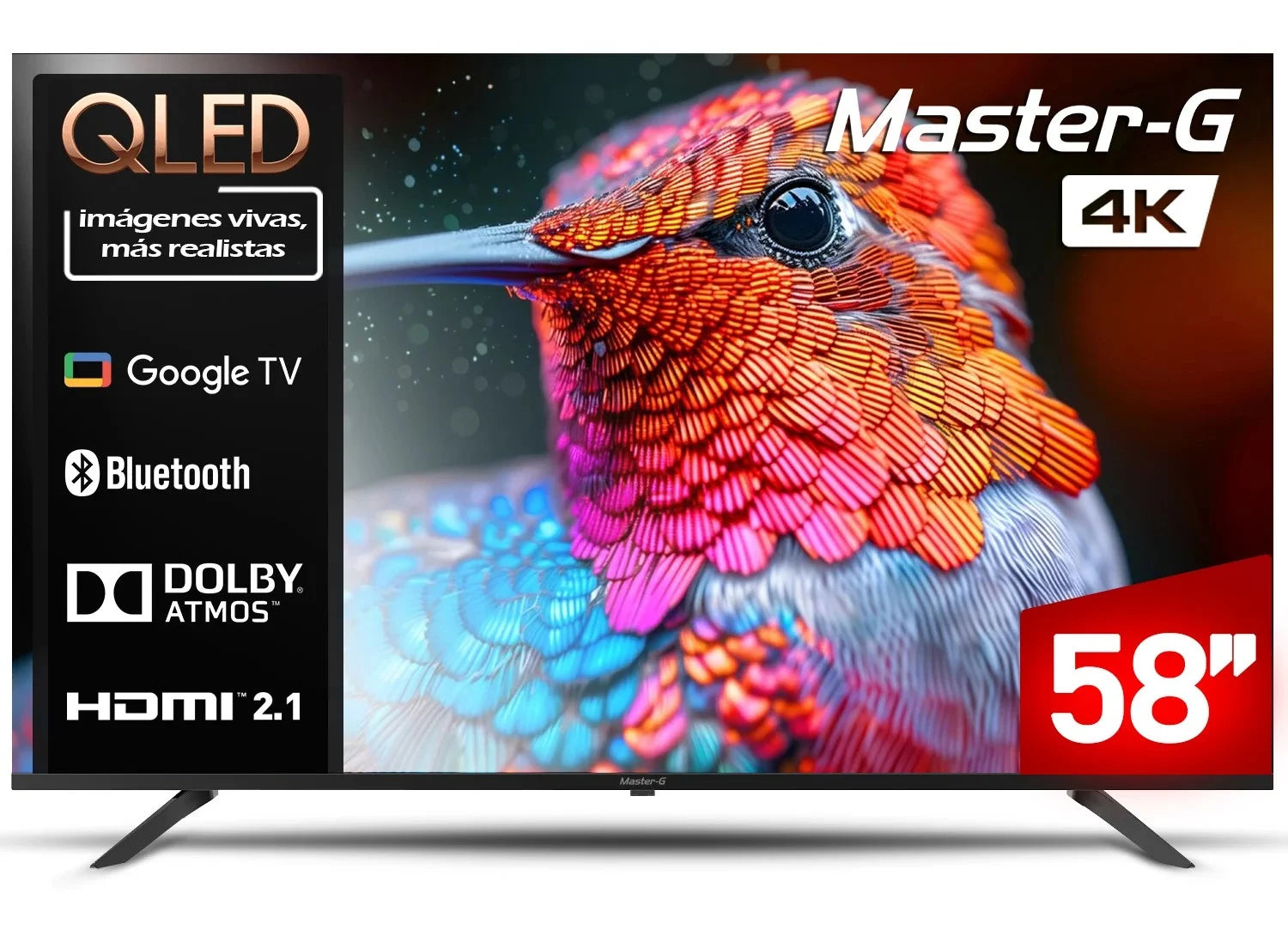 Smart Tv Qled Ultra Hd 58 Pulgadas Master G Mggk58ufq Negro