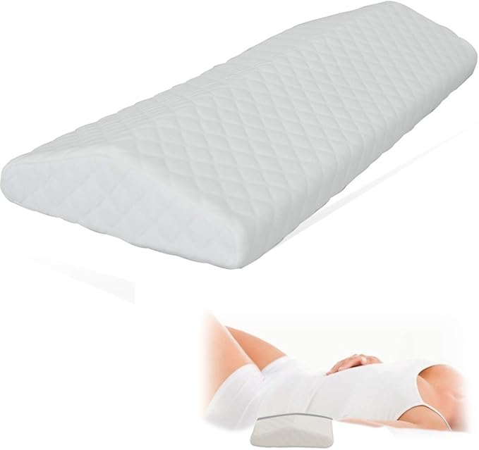 Almohada Lumbar Pep Step Espuma Viscoelástica Con Gel Refrescante Blanco
